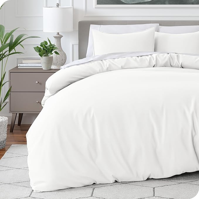 Bare Home Bedding Duvet Cover King Size - Premium 1800 Super Soft Collection - Lightweight, Cooling - Soft Breathable Bedding Duvet Cover (King, Cream)
