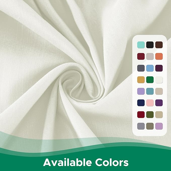 Biscaynebay Wrap Around Bed Skirts for Full & Full XL Beds 18" Long Drop, Ivory Adjustable Elastic Dust Ruffles Easy Fit Wrinkle Resistant Silky Luxurious Fabric Machine Washable