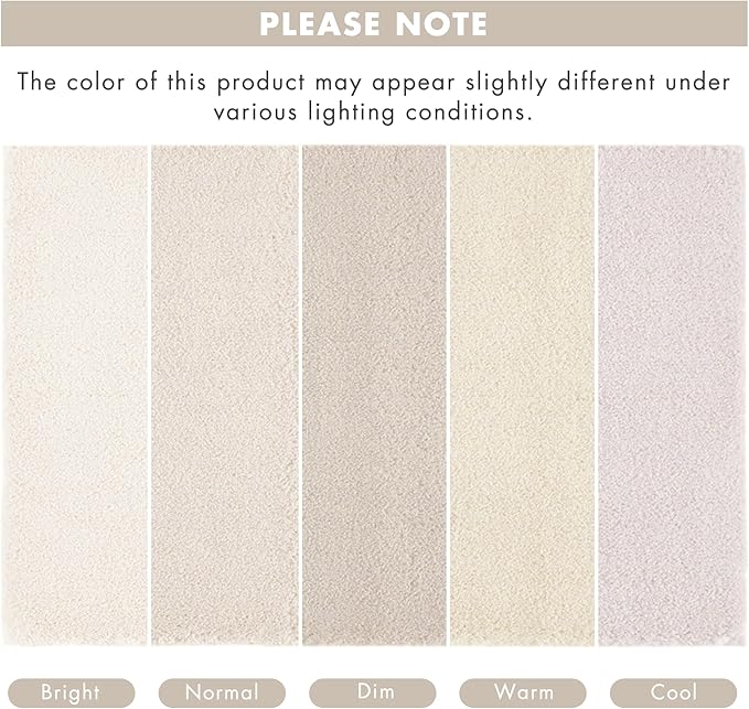 Madison Park Marshmallow Bathroom Rug Non Slip, Luxrurious Plush Bath Mat, Absorbent, Quick Dry, Spa Design Bath Room Décor, 24x40, Natural