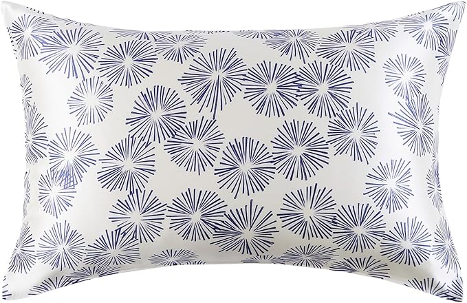 THXSILK Dandelion Style 6A+ Grade Mulberry Silk Pillowcase for Hair and Skin, 22 Momme Silk Pillow Case with Hidden Zipper, Organic Silk Pillowcase King Size 20x36 inches, 1PC, Dandelion