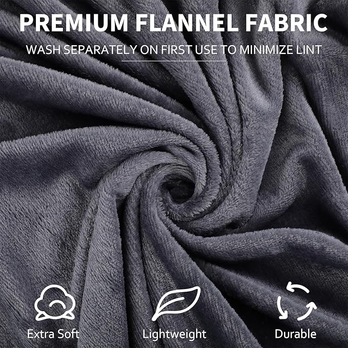 Toulite 24 Pcs Bulk Flannel Fleece Blankets for Homeless Donations Cozy Fleece Throw Blankets Winter Fleece Blanket Bulk for Donations Bed Couch Sofa Home Camping Wedding Gifts (Elegant,40 x 60 Inch)