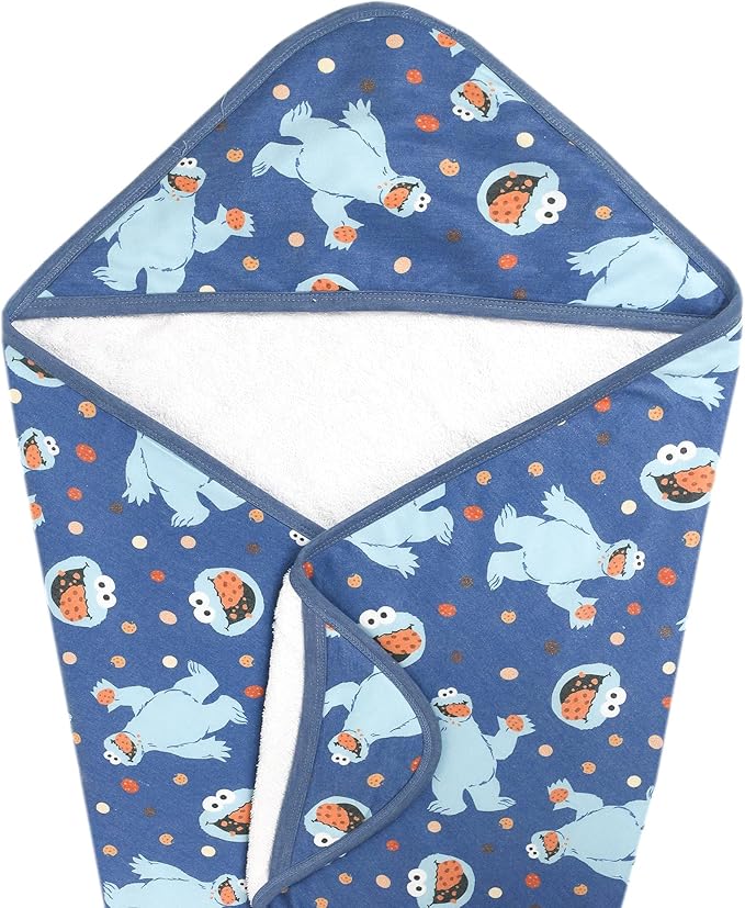 Copper Pearl Hooded Bath Towels Premium Knit/Terry Cloth Baby Towels with Hood, Pockets, and Cool Designs - Great to Gift and Make Bath Time Fun - Baby Bath Towel, Cookie Monster