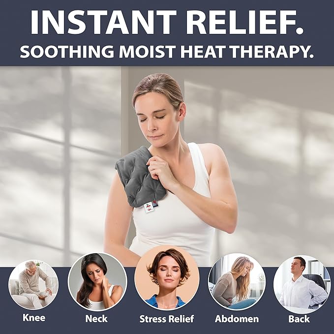 Core Products MicroBeads Moist Heat Therapy Pack - Great Holiday Gift - Cervical 5" X 25"