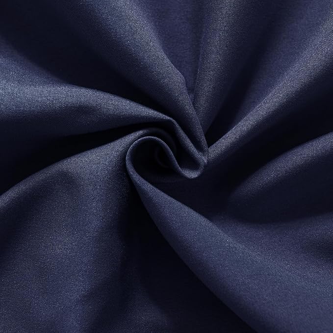 Bed Skirt King Size Ruffled Bed Skirt with Split Corners, 18 Inch Drop Dust Ruffle Bed Skirt with Platform, Blue (King - 18" Drop)