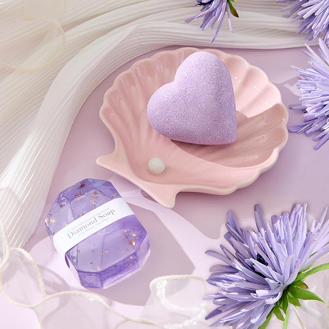 Birthday Gifts for Women, Self Care Get Well Soon Gifts, Lavender Relaxing Spa Gift Basket Care Package w Blanket, Valentines Mothers Day Christmas Gifts for Mom Grandma Wife Girlfriend Friends Sister