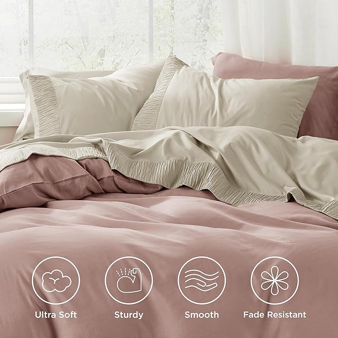 Bedsure Full Size Bed Sheets - 4 Pieces Soft Full Sheet Set - Breathable & Cooling - Hotel Luxury - Easy Care Polyester Microfiber Bedding for Women, Men, Linen