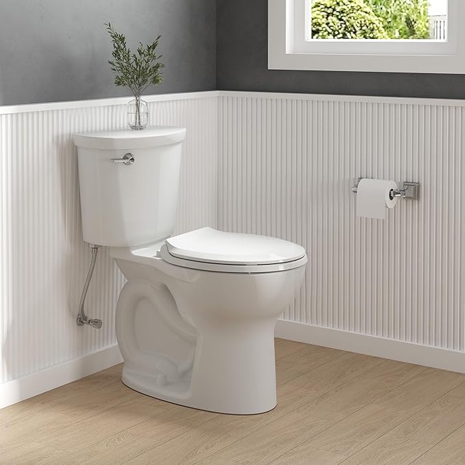 American Standard 5503B00B.020 Transitional Slow-Close Round Front Toilet Seat, White