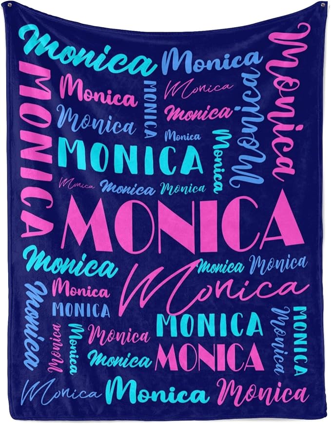 Name Blanket Personalized Blanket for Adult Kids Flannel Customize Throw Blanket Custom (Color 29, 40 x 50 Inches)