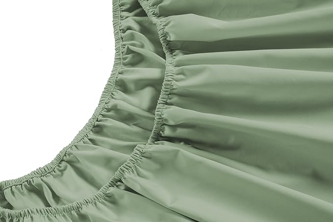 LANE LINEN California King Sheets - 4 Pc Cal King Sheets Set, 450 Thread Count 100% Cotton, Deep Pocket, Cooling, Hotel Luxury - Iceberg Green