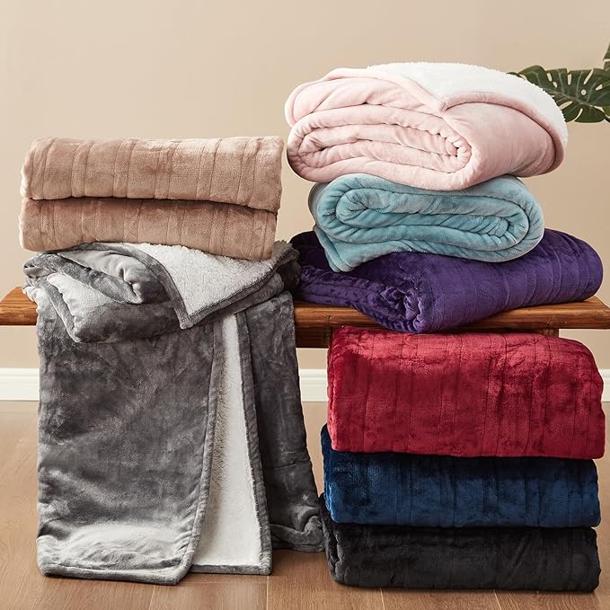 EHEYCIGA Heated Blanket Electric Blanket Queen Size - Heating Blanket with 9 Heating Levels & 10 Hours Auto Off, Soft Cozy Sherpa Washable Dual Control Blanket with Fast Heating, 84 x 90 Inches
