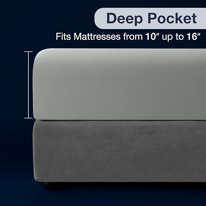 CASUAL LIVING Full Sheets Set 4 Piece Cooling Sheets with 2 Pillowcases Soft Microfiber Hypoallergenic Washable Bed Set Deep Pocket Lightweight Bedding Elasticized for Bedroom, Full, Sage Green