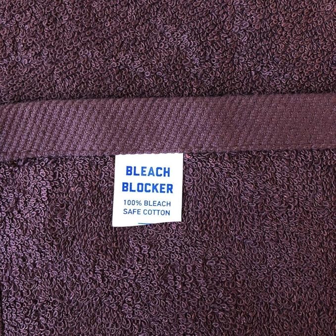 Arkwright Bleach Proof Salon Towels - Pack of 12 - Highly Absorbent, 100% Cotton, Quick Dry Spa Face Towel for Hair Stylist, Barber, Pedicure, and Esthetician, 16 x 28 in, Eggplant