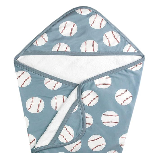 Copper Pearl Hooded Bath Towels Premium Knit/Terry Cloth Baby Towels with Hood, Pockets, and Cool Designs - Great to Gift and Make Bath Time Fun - Baby Bath Towel, Slugger
