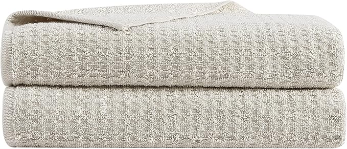 Tommy Bahama - Bath Towels, 100% Soft & Absorbent Cotton with Zero Twist Construction, Medium Weight Bathroom Towels (Northern Pacific Brown, 2 Piece)