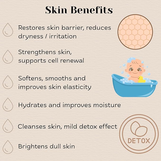 Soak for Littles: Mineral Bath Soak, 100% Organic Natural Earth Minerals, Better Than Oatmeal Bath Baby, Epsom, Oatmeal, or Kids Salts Baths, Soak Your Little One in A Natural Hot Spring