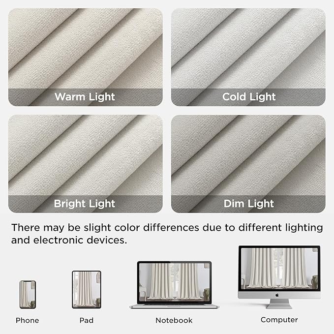 Joydeco White 100% Blackout Curtains 120 Inch 2 Panels, Luxury Thermal White Velvet Curtains for Bedroom Living Room, Soundproof Blackout Window Drapes, Grommet Top (52W x 120L)