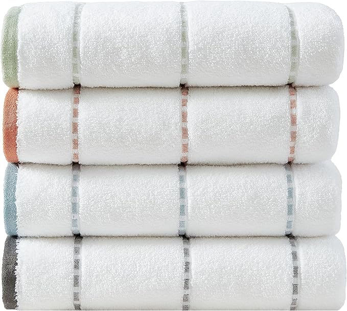 Tommy Bahama - Bath Towels, 100% Soft & Absorbent Cotton, Low Linting & Fade Resistant, Medium Weight Bathroom Towels (Ridley Solid Grey, 3 Piece)