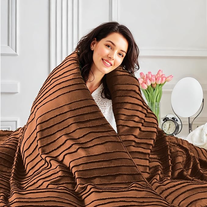 NEXHOME PRO Duvet Cover Full Size, Brunt Orange 3 Pieces Boho Tufted Duvet Cover Set, Soft and Lightweight Microfiber Comforter Cover Set for All Season (Brunt Orange Full, 80 x 90)-No Comforter