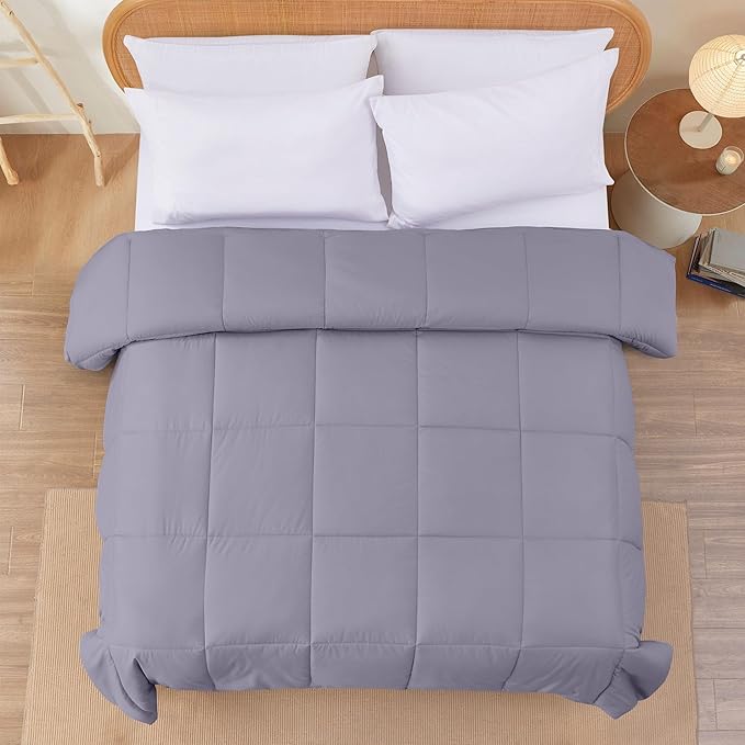 Modern Threads Down Alternative Reversible Comforter Purple/Silver Queen
