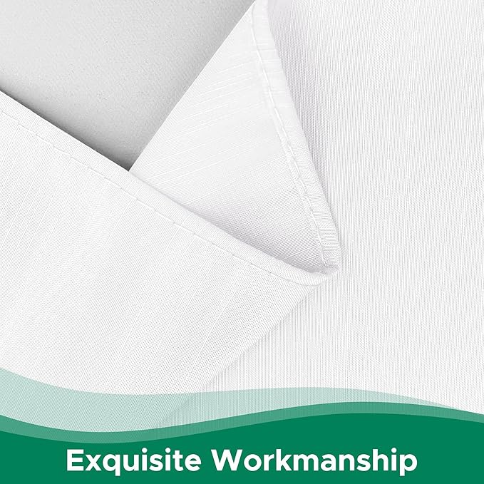 Biscaynebay Wrap Around Bed Skirts for Full & Full XL Beds Extra Long Drop of 25", White Adjustable Elastic Dust Ruffles Easy Fit Wrinkle Resistant Silky Luxurious Fabric Machine Washable