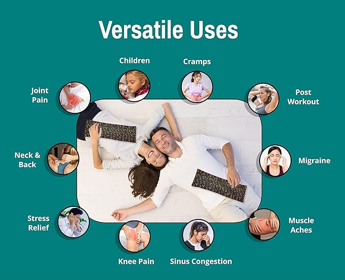 Microwavable Corn Filled Heating Pad and Cold Pack/Washable 100% Cotton Cover (Polka Dot - Multi Color, 5.25in W x 17.25in L)