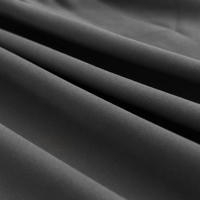TSUTOMI Black Bed Skirt Twin Size Ruffled Bed Skirt with Split Corners, Twin Bed Skirt 12 Inch Drop,Twin Size Bed Skirt Black for Ruffled Bed Skirt with Split Corners, Bed Skirt Twin Size