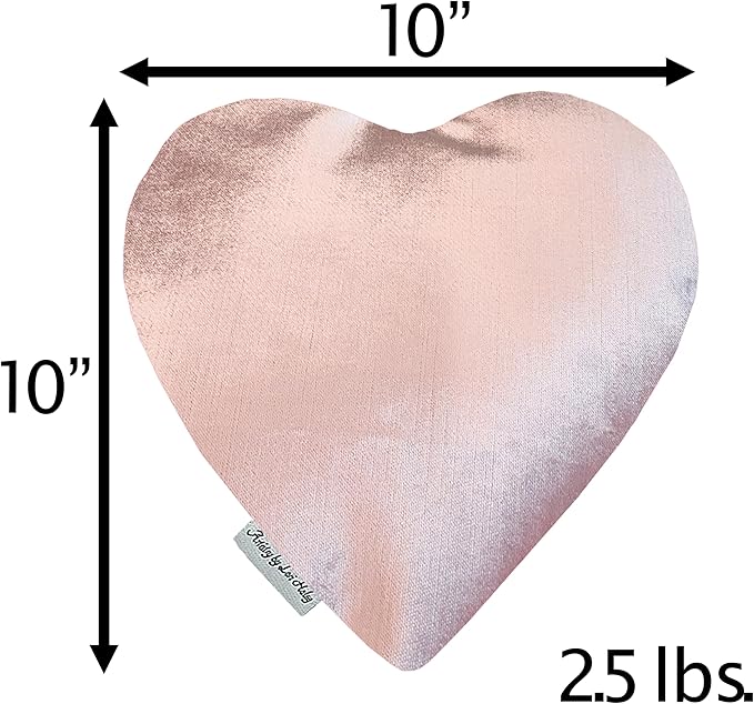 Heat Pack - Handmade Microwavable Heating Pads - Breast Cancer Heart - Microwave Heating Pad for Rapid Pain Relief & Comfort - Suitable for The Neck, Stomach Cramps & More - Heat Wrap or Hot Compress