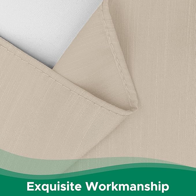 Biscaynebay Wrap Around Bed Skirts for King & Cal King Beds 21" Drop, Light Camel Adjustable Elastic Dust Ruffles Easy Fit Wrinkle Resistant Silky Luxurious Fabric Machine Washable