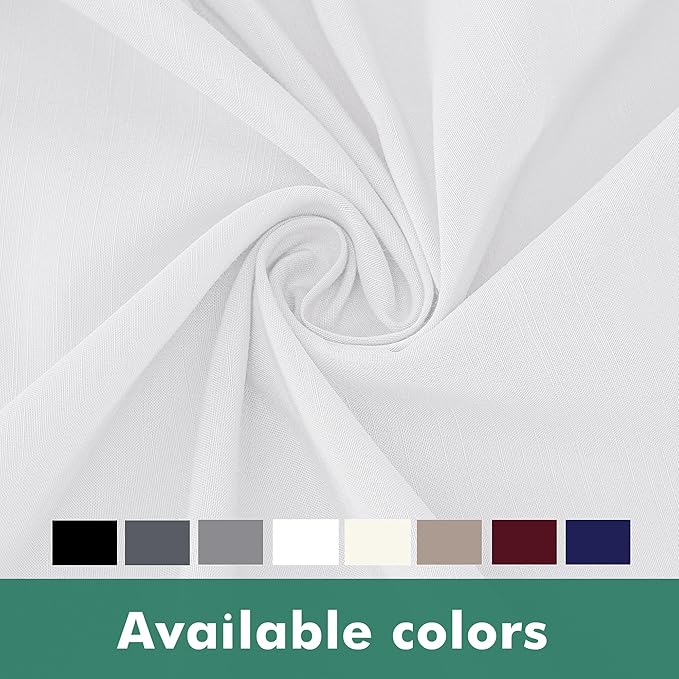 Biscaynebay Wrap Around Bed Skirts with Split Corners for Full Beds 14" Drop, White Elastic Dust Ruffles Adjustable Easy Fit Wrinkle & Fade Resistant Silky Luxurious Fabric Machine Washable