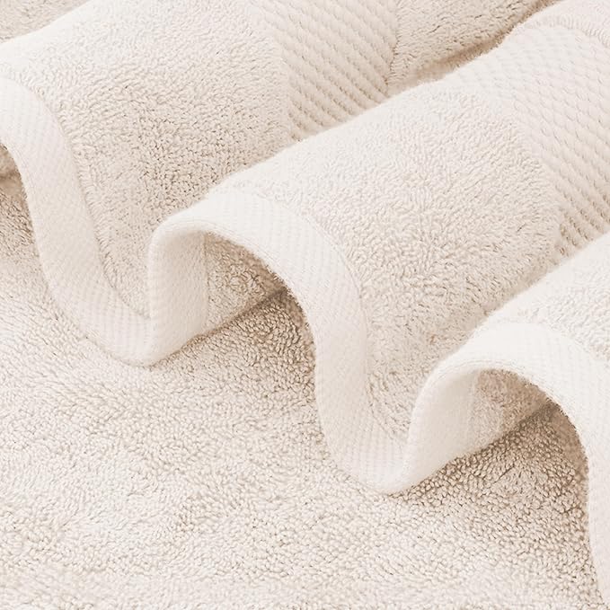 Delara 100% Organic Cotton Towels 650 GSM Plush Feather Touch Quick Dry Hand Towel, Pack of 12 GOTS Certified, Oeko-Tex Green Certified, Organic Cotton Hand Towel, 20"X30"