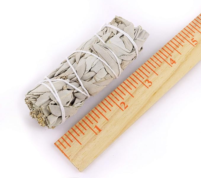 SOUL STICKS 4 Inch 25 Pack Organic White Sage Smudge Smudging Sticks | Bulk Quantities for Home Cleansing, Good Energy Meditation & Smudging Rituals | Sustainably Sourced California White Sage Bundle