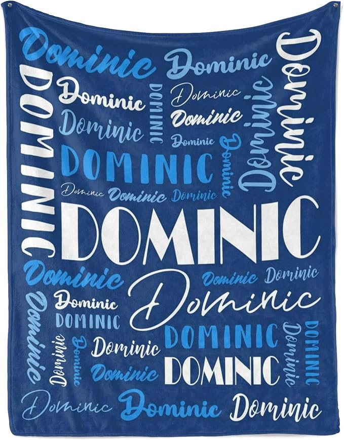 Name Blanket Personalized Blanket for Adult Kids Flannel Customize Throw Blanket Custom (Color 18, 40 x 50 Inches)