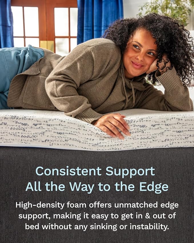ViscoSoft 3 Inch Memory Foam Mattress Topper Full - Select High Density Ventilated Mattress Pad - Premium Removable Rayon Cover