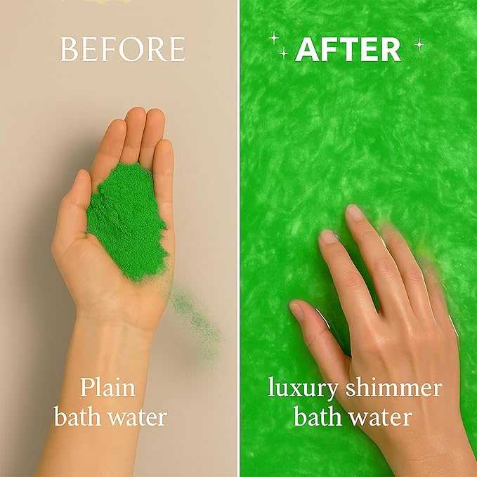 Green Apple Shimmer Bath Bomb in A Bag - Handmade Scented Bath Bombs for Women,Kids and Men - Bulk Bathbomb Fizzies Perfect for Boys and Girls All Ages (Small, Green)