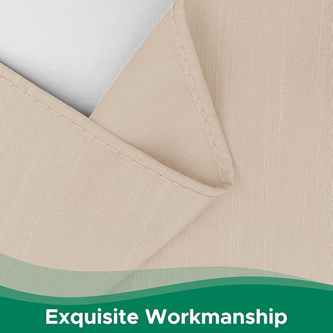 Biscaynebay Wrap Around Bed Skirts with Adjustable Belts for Twin & Twin XL Beds 15" Drop, Sand Elastic Dust Ruffles Easy Fit Wrinkle Resistant Silky Luxurious Fabric Machine Washable