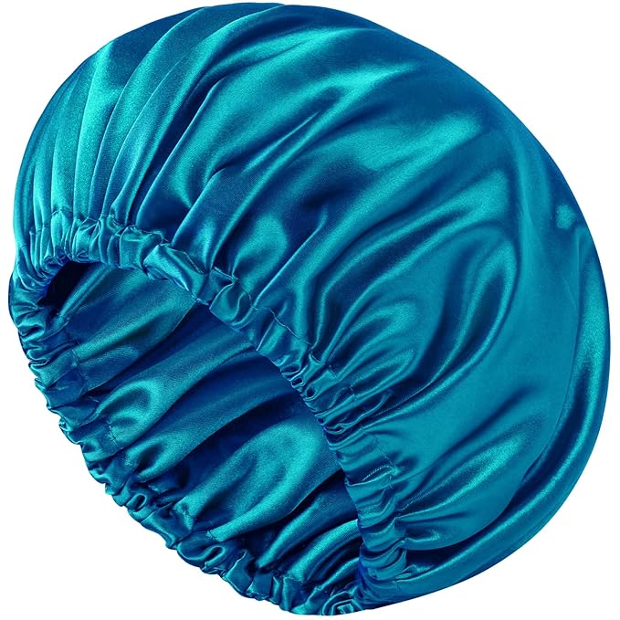 Satin Bonnet Double Layer Silk Bonnet for Sleeping Women Hair Care for Natural Curly
