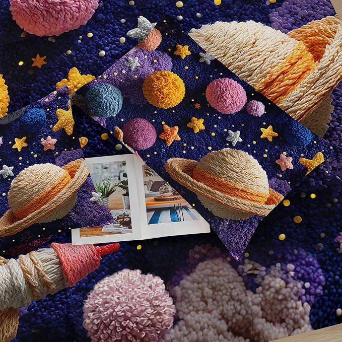 Puple Pink Galaxy Comforter Queen Size，Galaxy Theme Bedding Set Queen for Kids