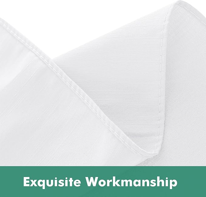 Biscaynebay Wrap Around Bed Skirts with Split Corners for Queen Beds 18" Drop, White Adjustable Elastic Dust Ruffles Easy Fit Wrinkle Resistant Silky Luxurious Fabric Machine Washable