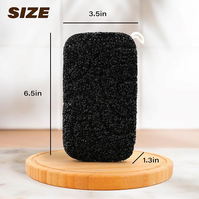 myHomeBody Extra Exfoliating Body Scrubber, Bath Sponge for Women, Loofah Exfoliator for Men, 1pc