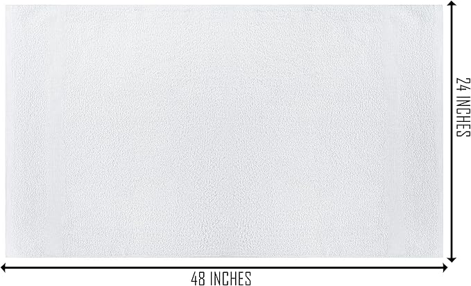100% Cotton Bath Towel Set Pack of 60|500 GSM|Soft Large Bath Towel|Super Absorbent|Quick Dry|Ideal for Pool Home Gym Spa Hotel|Perfect for Daily Use|Bath Towel Set 24 x 48 Inches|White