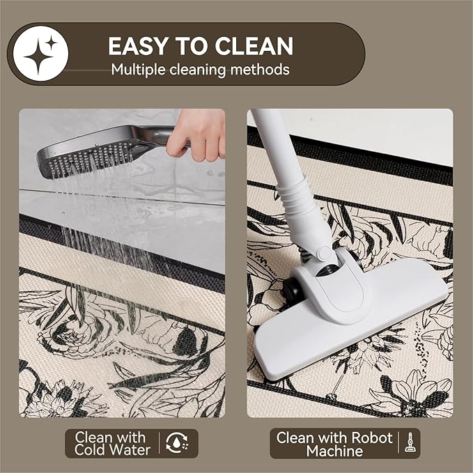 Bathroom Rugs, Ultra Thin Bath Mat Fit Under Door Super Absorbent Non Slip Quick Dry Bath Mat, Rubber Backing Shower Mat Outside Shower