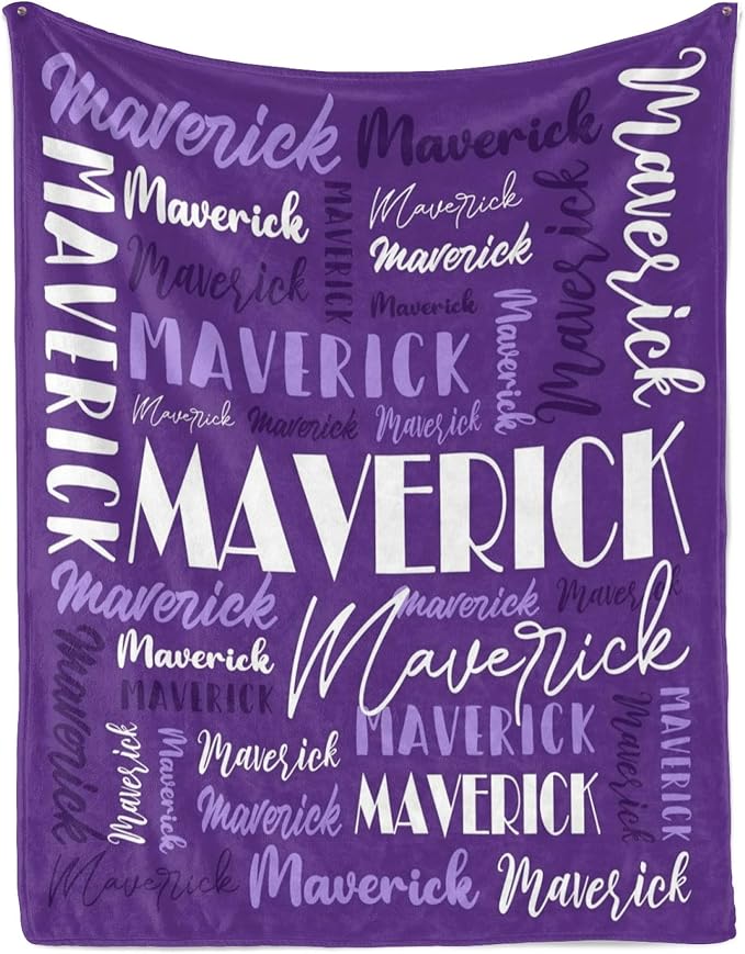 Name Blanket Personalized Blanket for Adult Kids Flannel Customize Throw Blanket Custom (Color 17, 60 x 80 Inches)