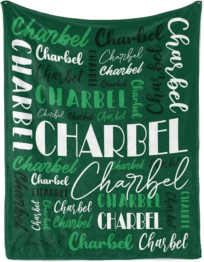 Name Blanket Personalized Blanket for Adult Kids Flannel Customize Throw Blanket Custom (Color 19, 60 x 80 Inches)