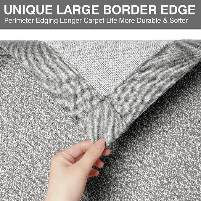Quick Dry Absorbent Bathroom Rugs Mat Non Slip Bath Mat Ultra Thin Bath Mats Bathroom Mat Floor Rubber Backed Fit Under Door Woven Washable Bath Rugs Gray 16x24