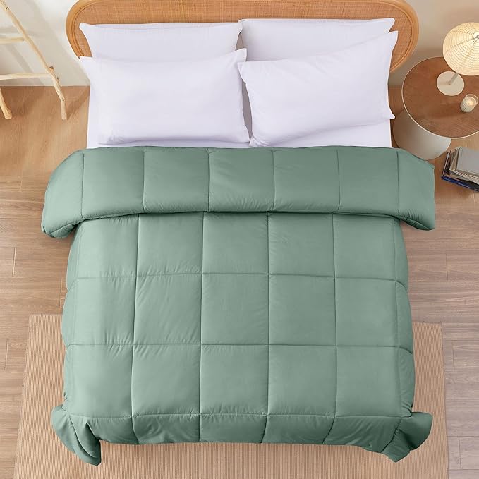 Modern Threads Down Alternative Reversible Comforter Ivory/Sage Green Twin