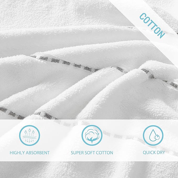 Tommy Bahama - Bath Towels, 100% Soft & Absorbent Cotton, Low Linting & Fade Resistant, Medium Weight Bathroom Towels (Ridley Solid Grey, 3 Piece)