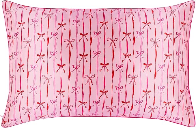 slip Queen Silk Pillowcase – Strawberry Cupcake Limited Edition with Piping – Anti-Frizz, Anti-Crease, Anti-BedHead – 100% Pure Mulberry Silk