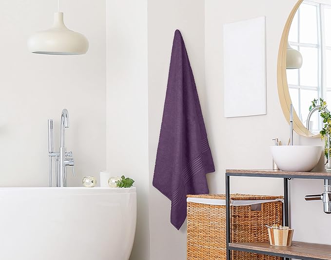 Utopia Towels - Premium Jumbo Bath Sheet 2 Pack - 100% Cotton Highly Absorbent and Quick Dry Extra Large Bath Towel - Super Soft Hotel Quality Towel (35 x 70 Inches, Plum)