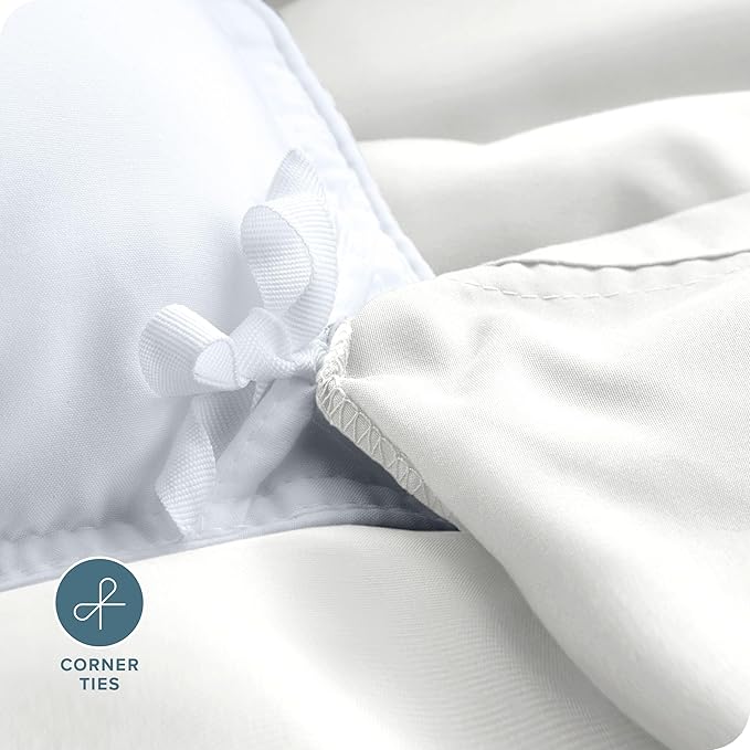 Bare Home Bedding Duvet Cover Queen Size - Premium 1800 Super Soft Collection - Lightweight, Cooling Duvet Cover - Soft Breathable Bedding (Queen, Cream)