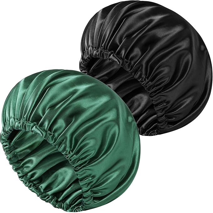 Satin Bonnet Double Layer Silk Bonnet for Sleeping Women Hair Care for Natural Curly
